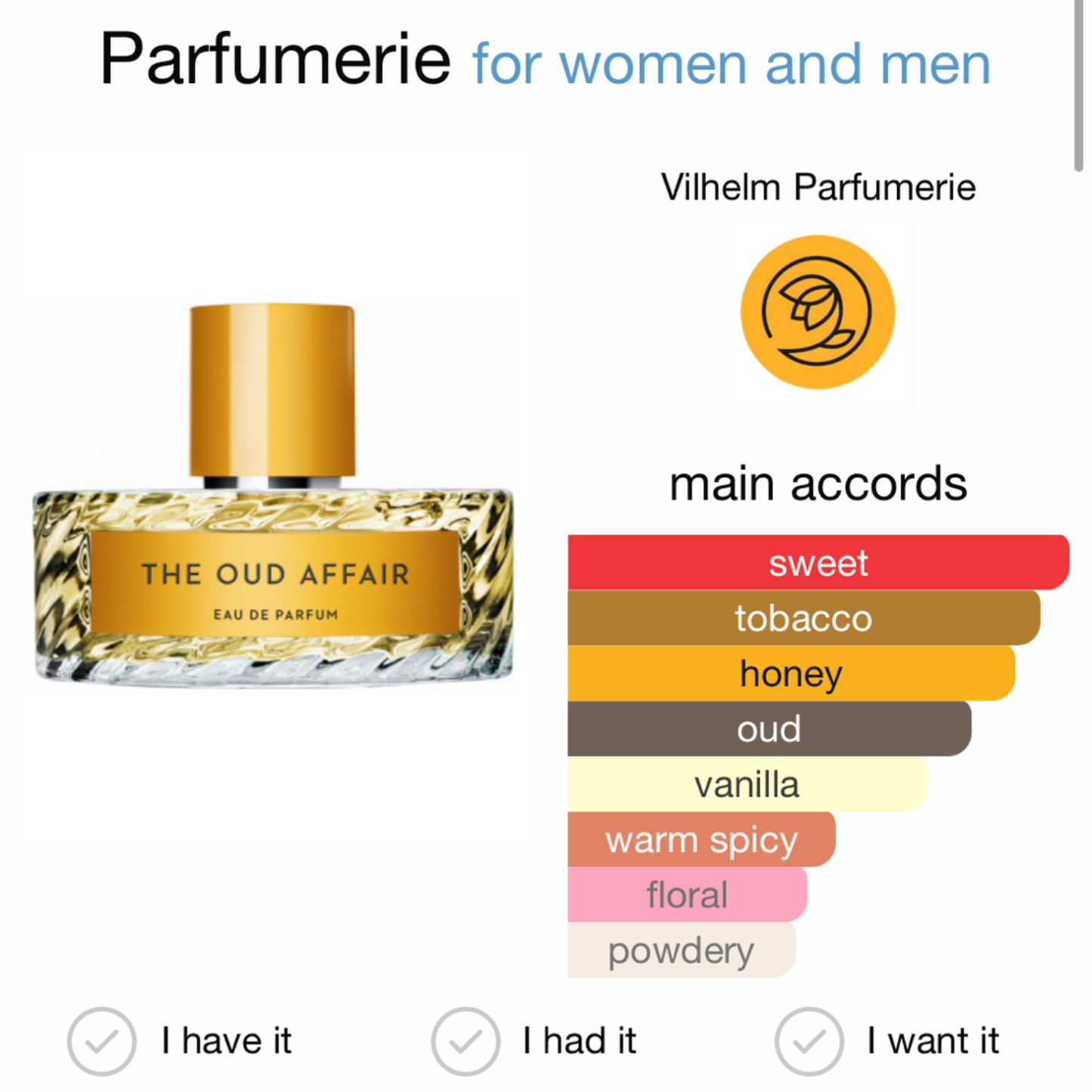 The Oud Affair by Vilhelm Parfumerie Eau de Parfum