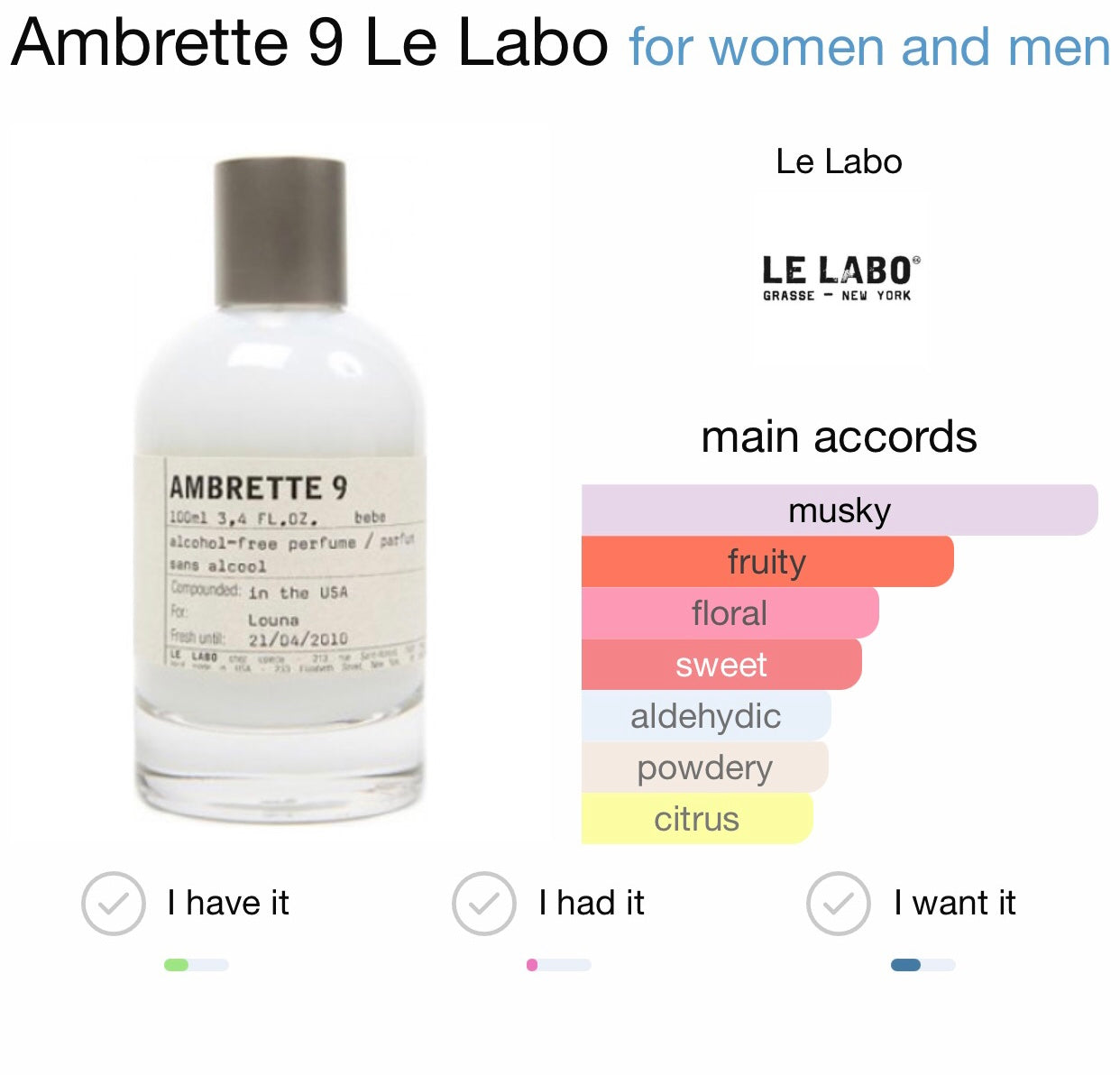 Ambrette 9 is the most precious formula in the world as it is based mainly on the Ambrette grain, the only musky scent made by nature itself and almost impossible to find.  Subtle and beautifully refined, this light perfume features a fresh, soft blend of citrus and fruit that works in collaboration with its wearer to reveal an individual character. Just a spritz or two is enough to delicately scent the skin with a quietly detectable, clean, crisp fragrance.